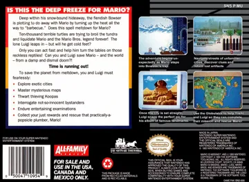 Mario Is Missing! (USA) box cover back